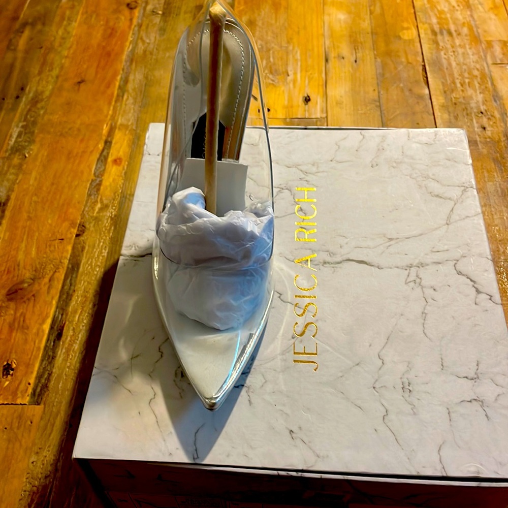Fancy stiletto size 36 silver